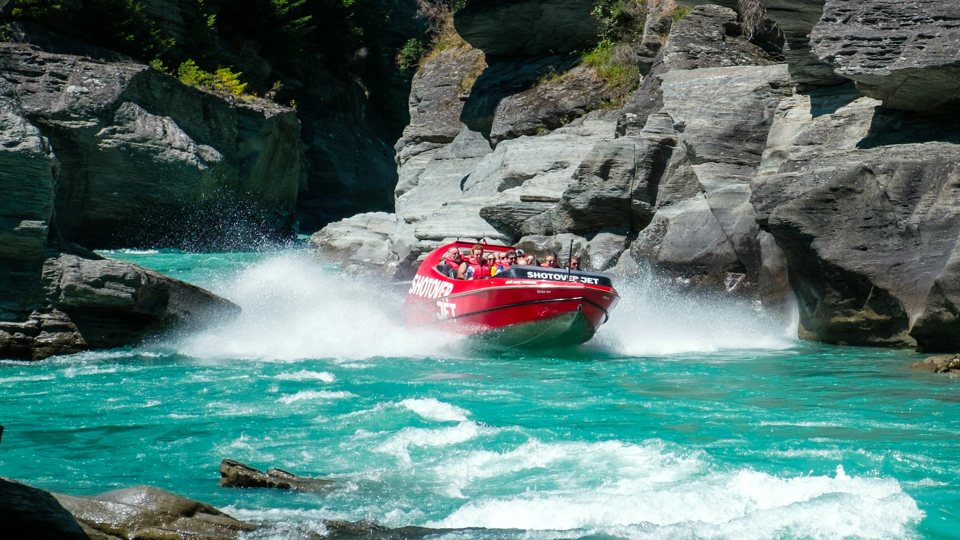 Queenstown's adventure thriller Shotover Jet with Splendid South