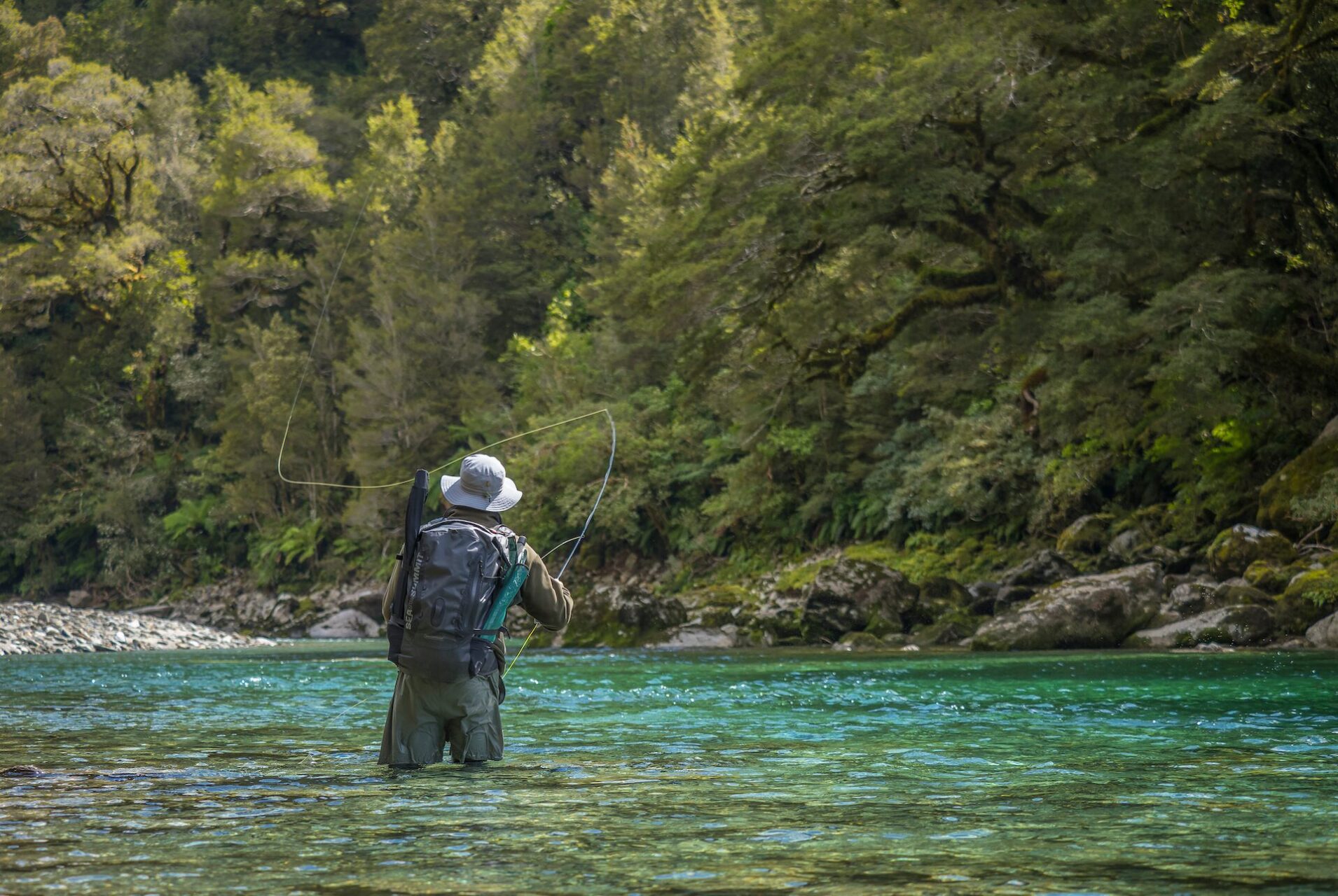 Fly Fishing South Island of New Zealand.